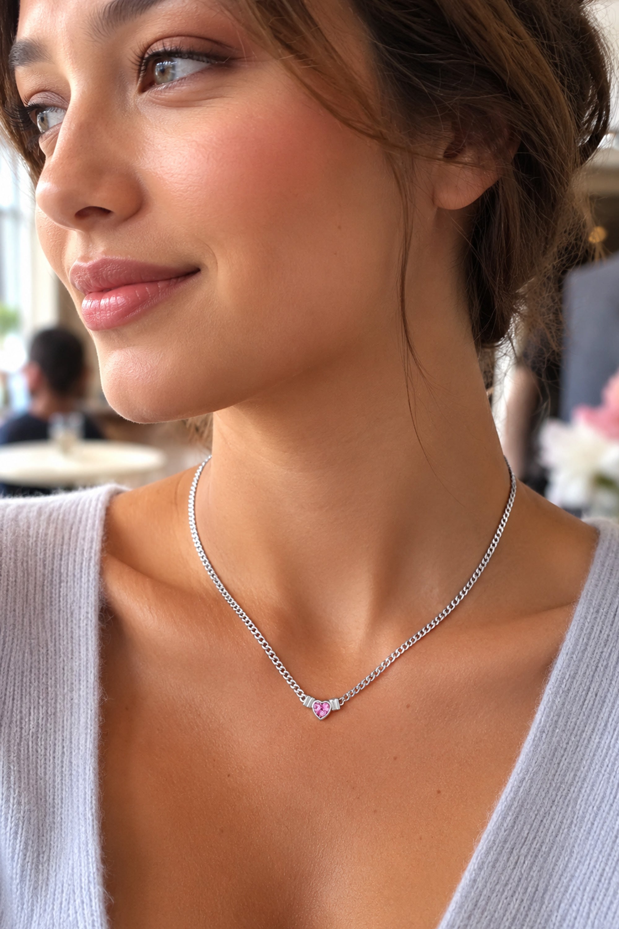 Blush Bold Necklace Silver