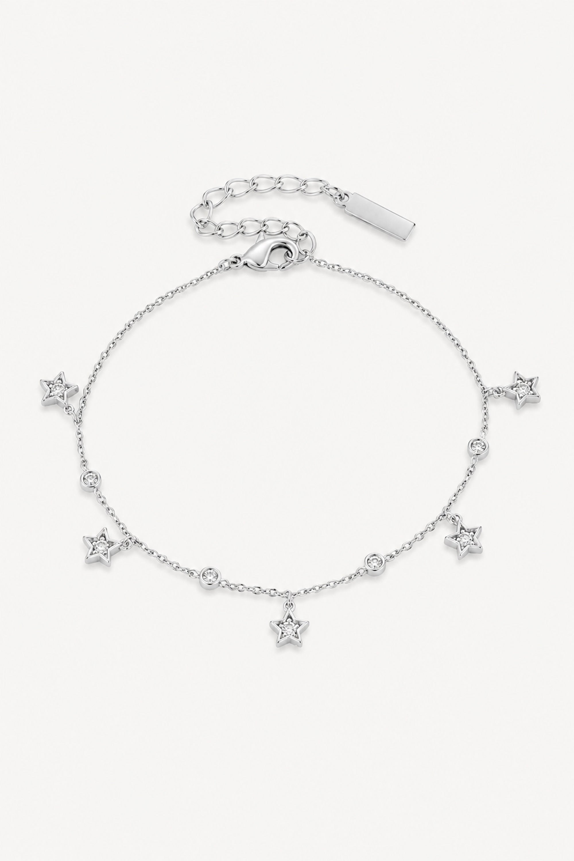 Star Charm Bracelet Silver