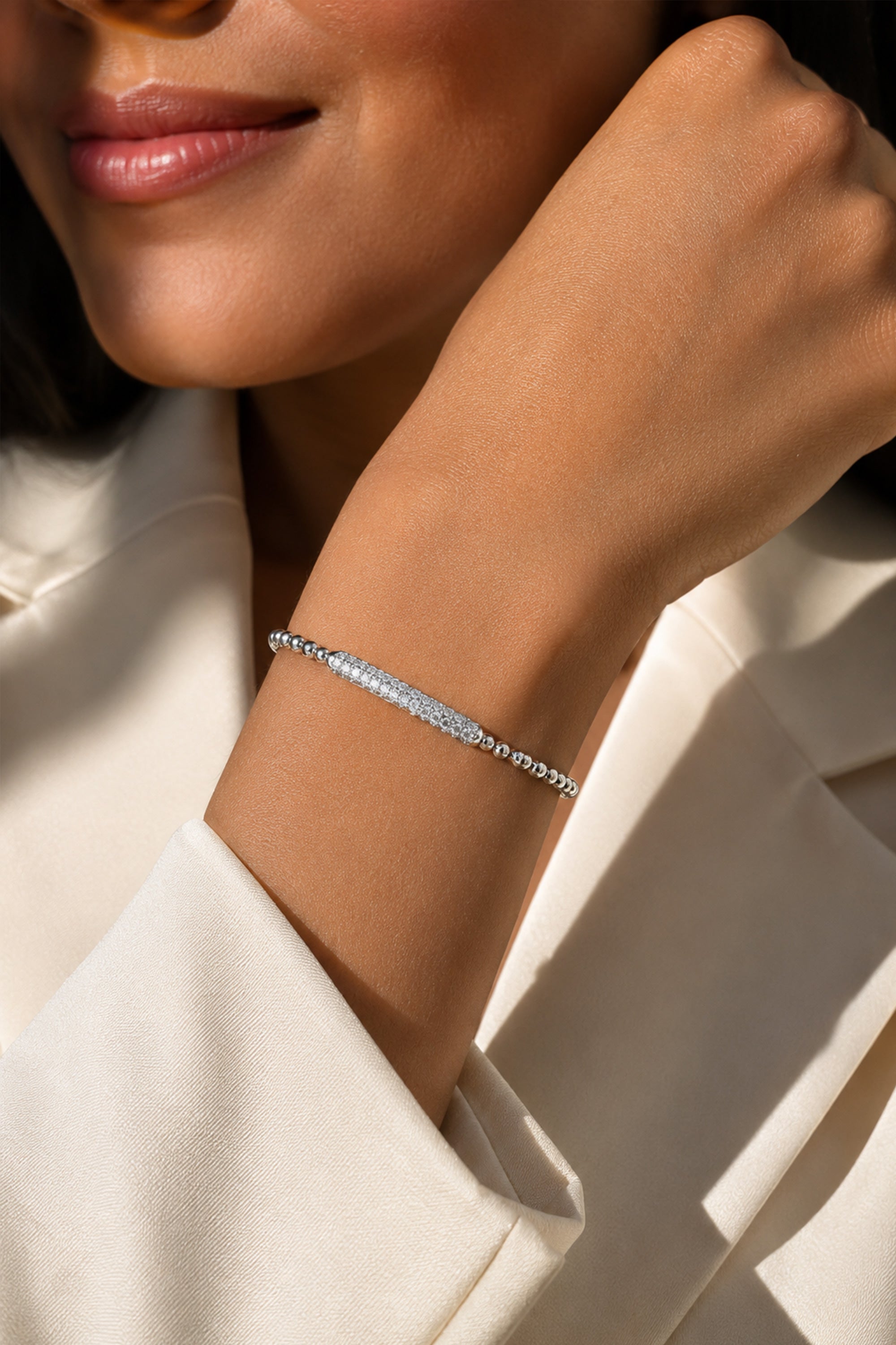 Lume Bar Bracelet Silver