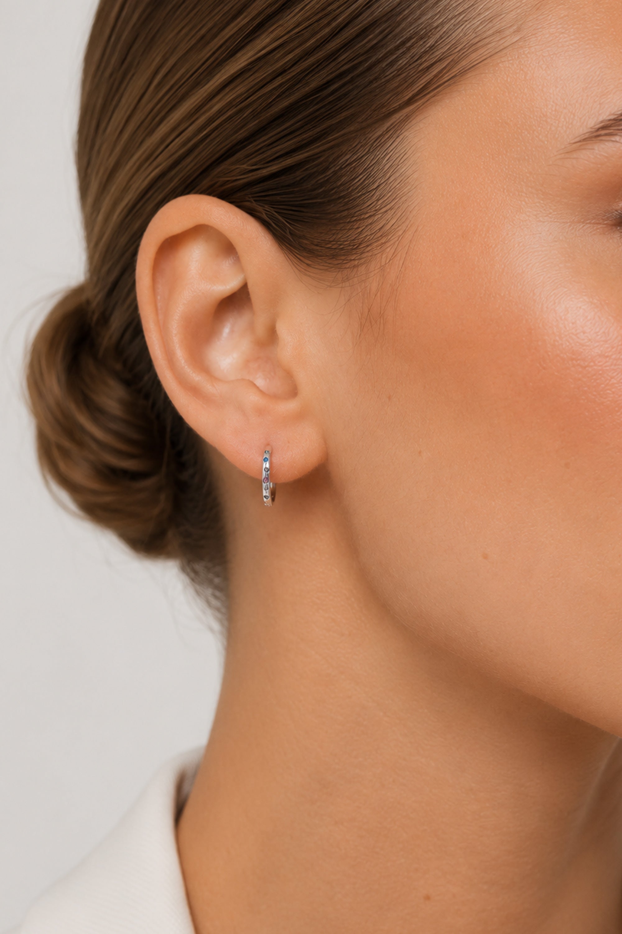 Chroma Hoop Earrings Silver