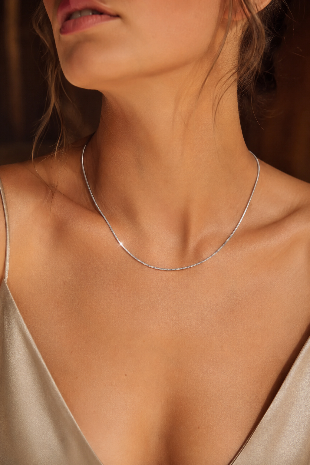 Round Snake Chain Silver