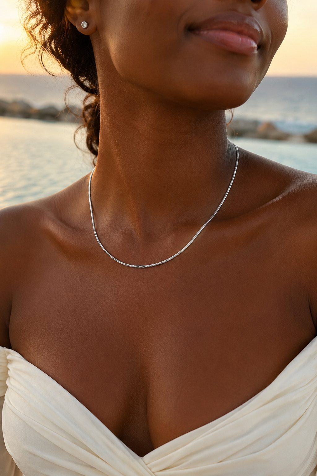 Round Snake Chain Silver