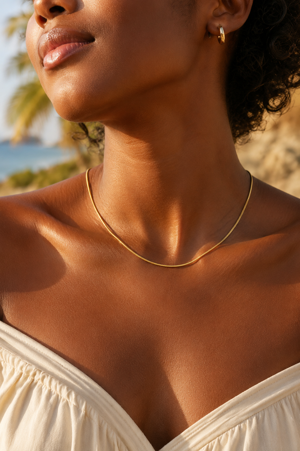 Round Snake Chain Gold