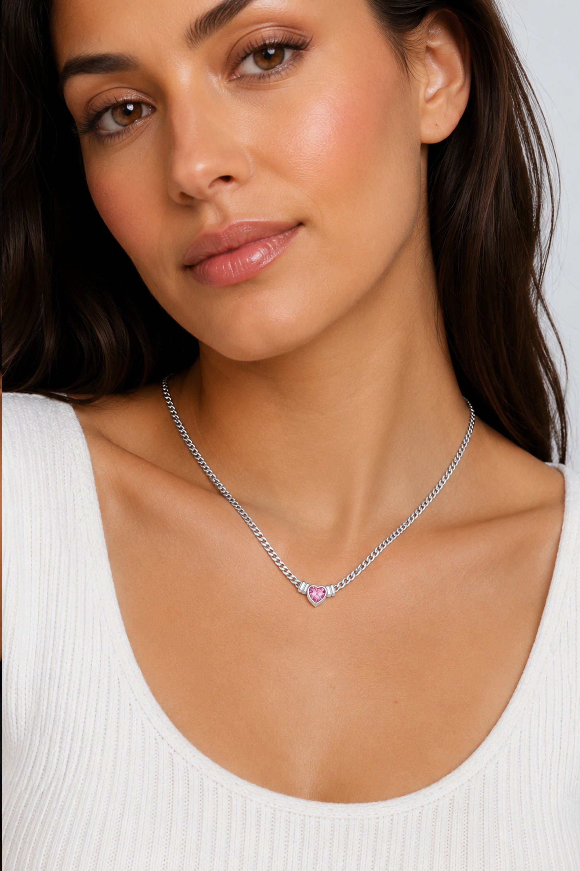 Blush Bold Necklace Silver