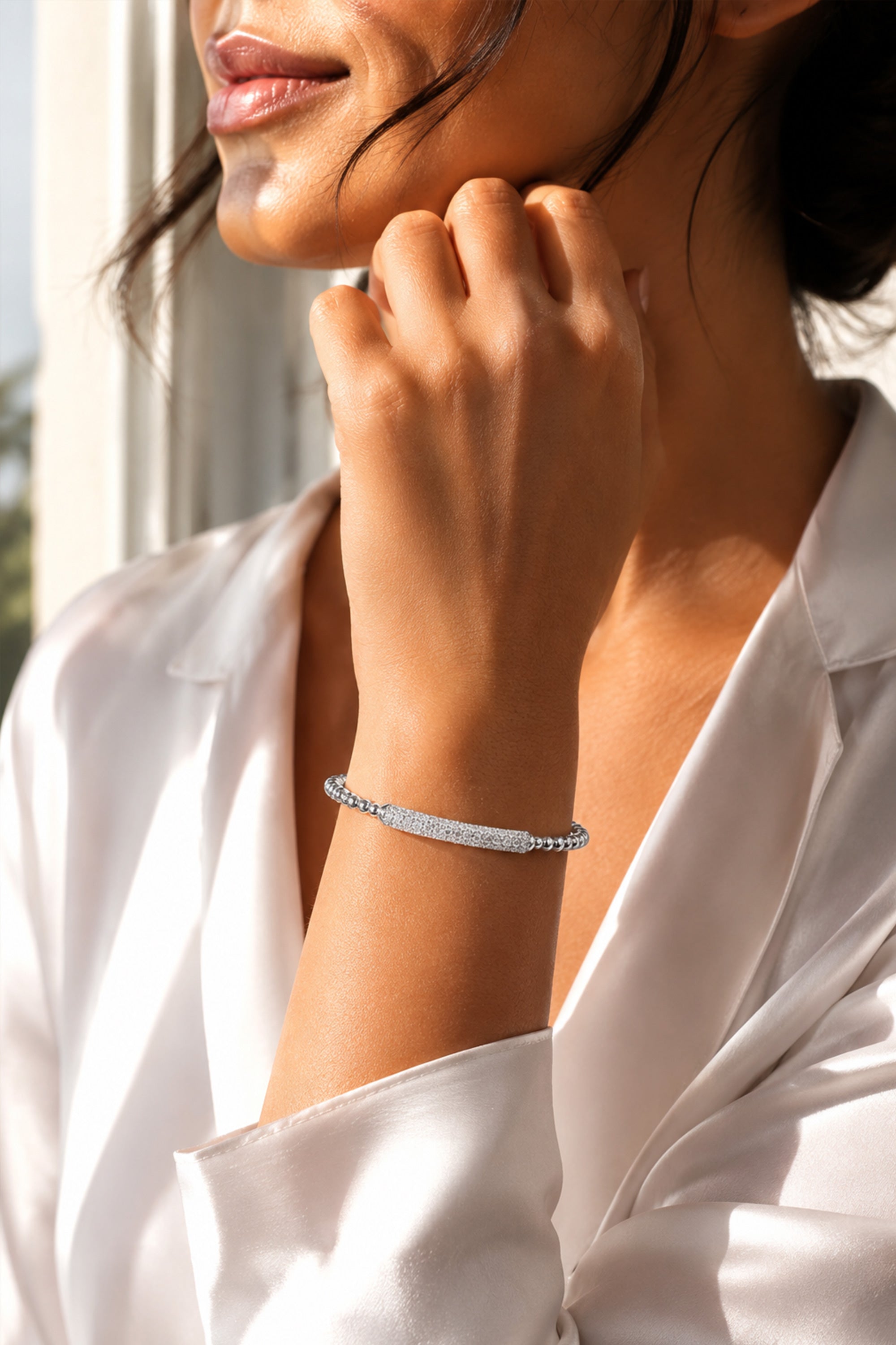 Lume Bar Bracelet Silver