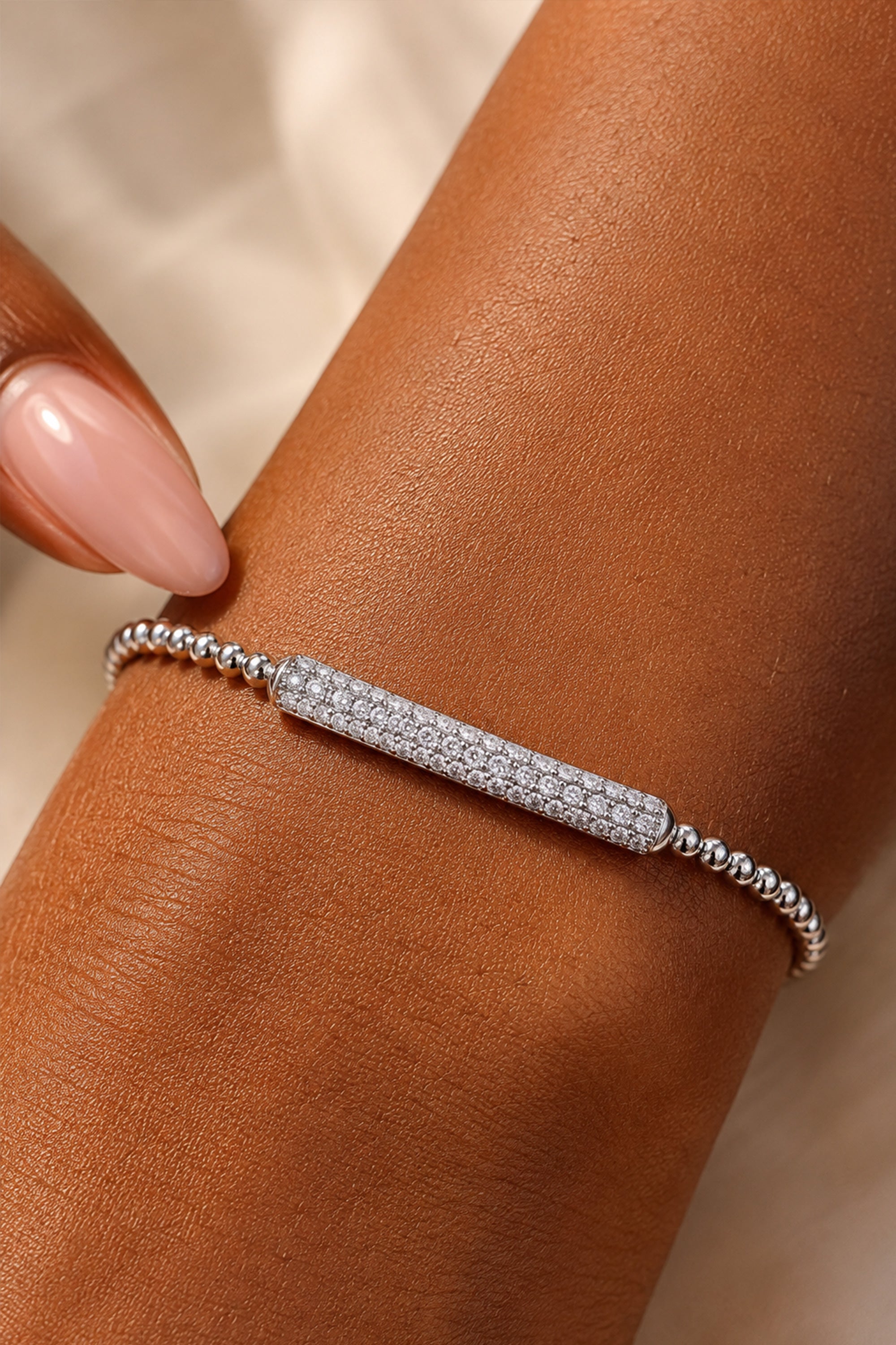 Lume Bar Bracelet Silver