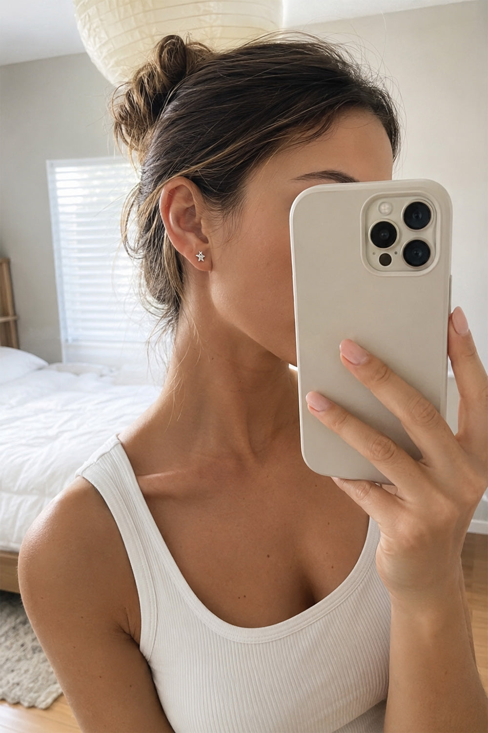 Binary Star Studs Silver