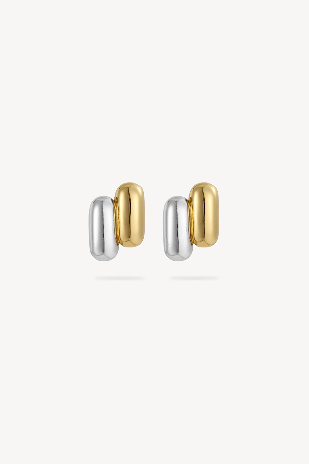 Duo-Tone Pill Studs Gold