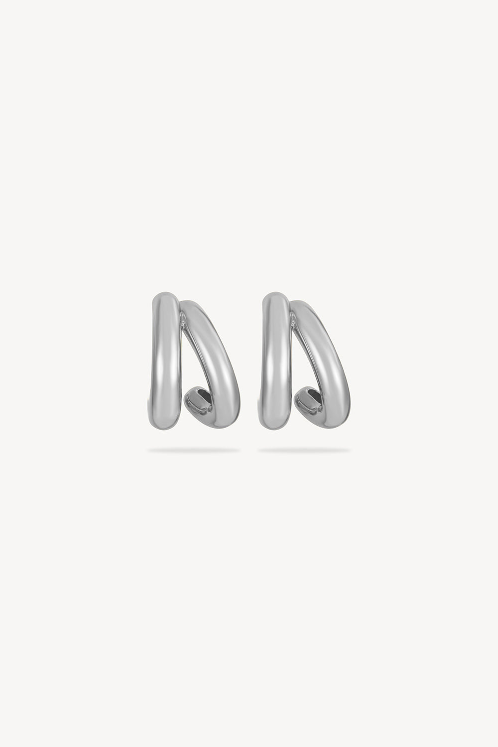 Double C Hoops Silver