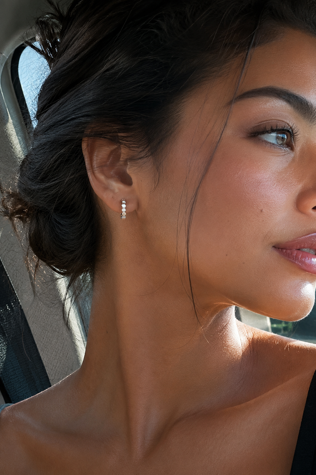 Hexra Hoops Silver