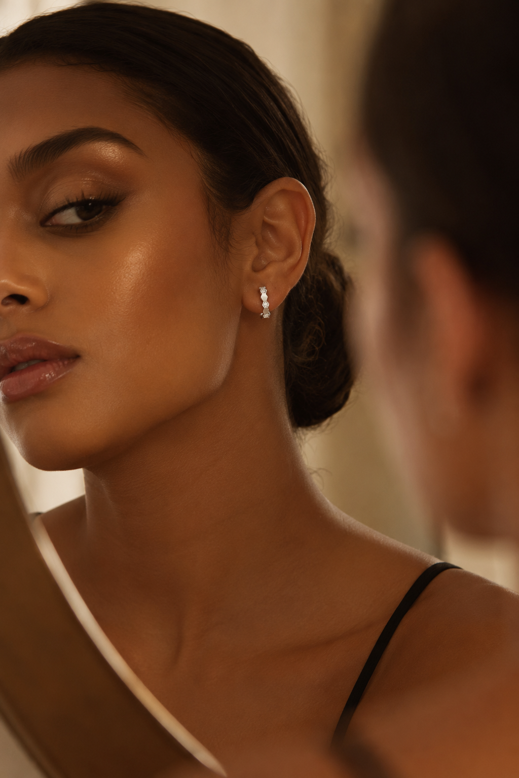 Hexra Hoops Silver