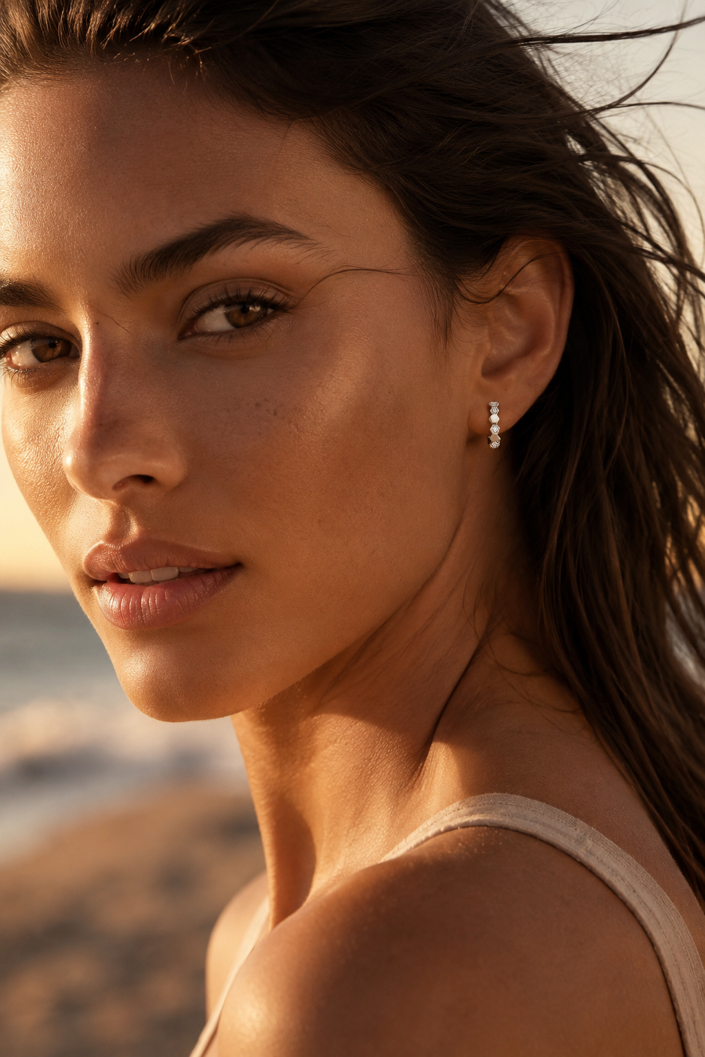 Hexra Hoops Silver