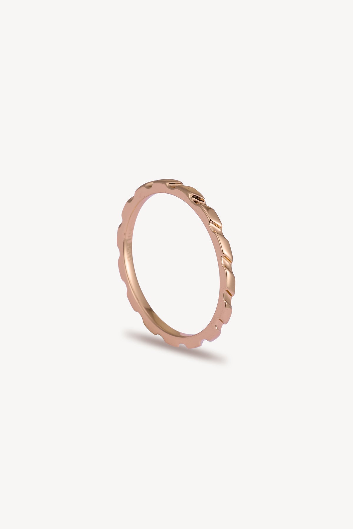 Slant Band Rose Gold