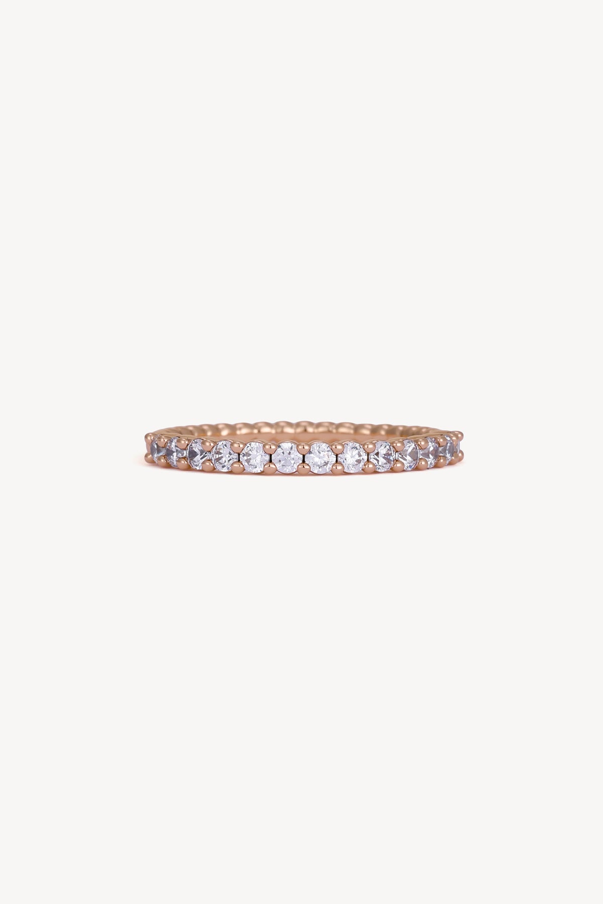 Sparkle Stacker Ring Rose Gold by Clair de Lune