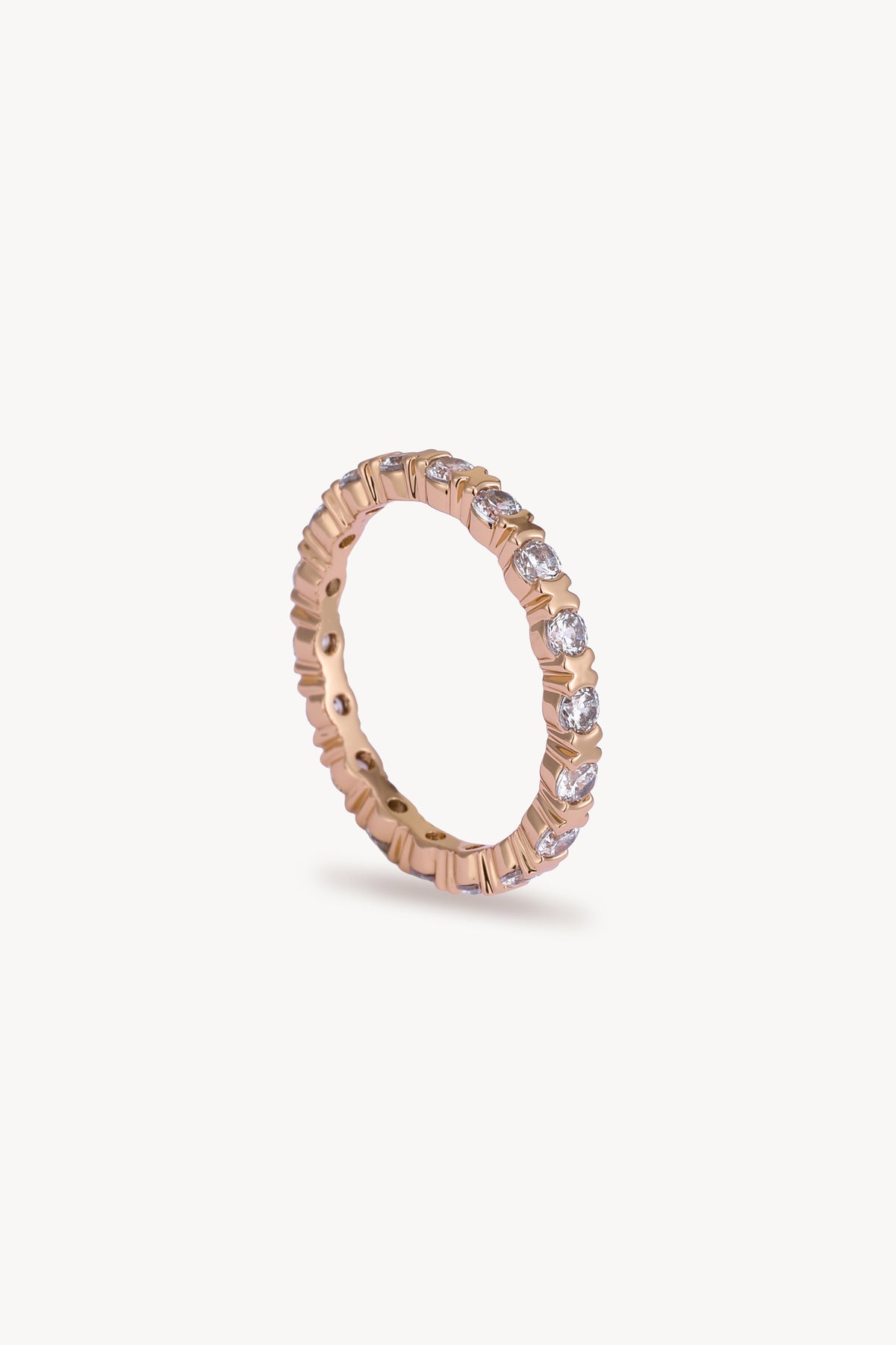 Eternity Sparkle Band Ring Rose Gold