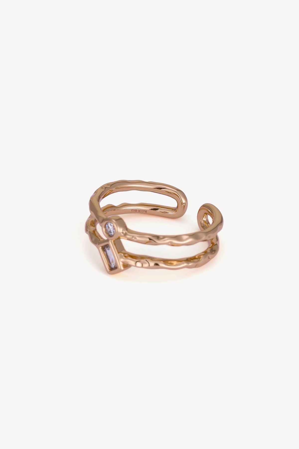 Organic Open Ring Rose Gold by Clair de Lune