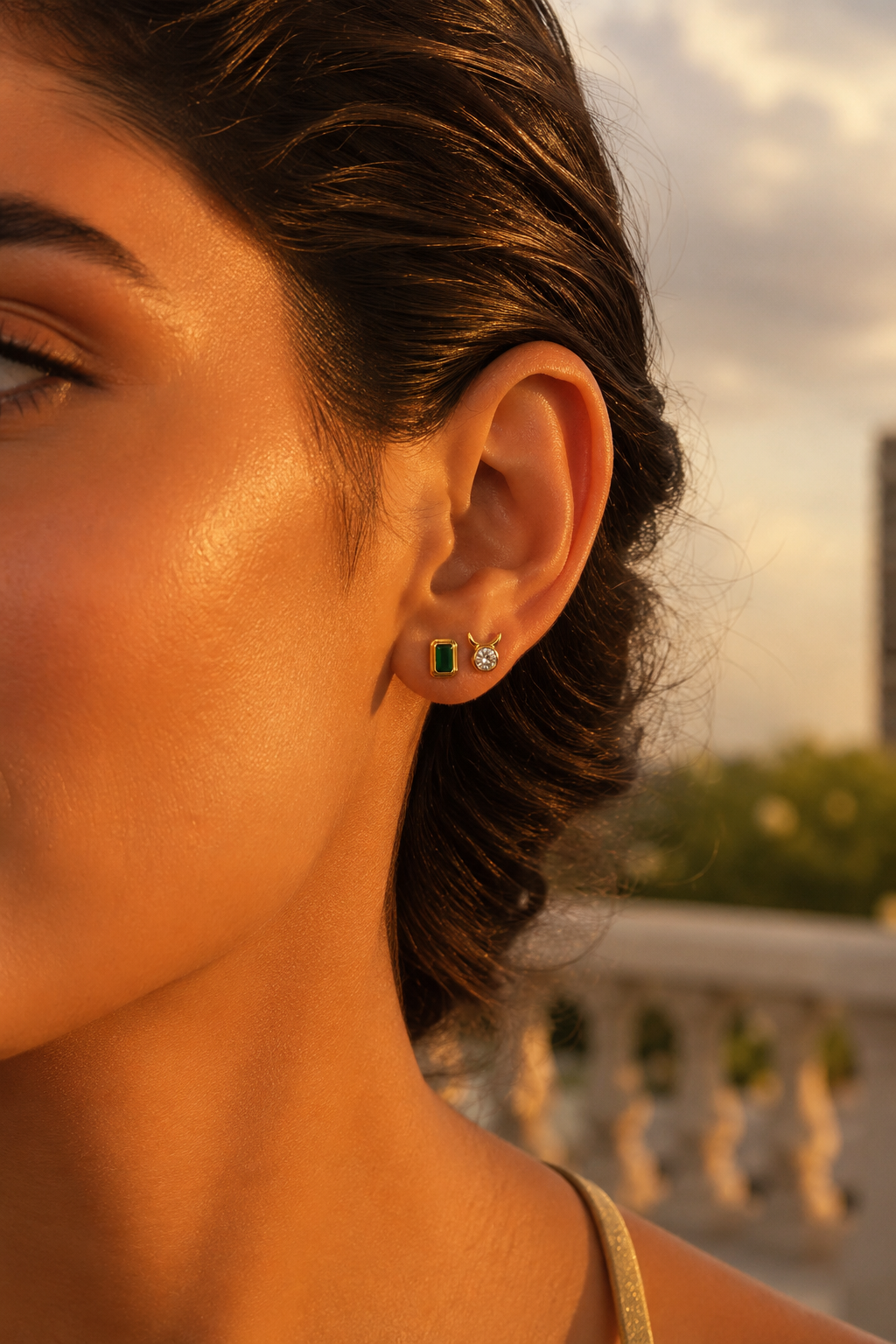 Taurus Studs Gold