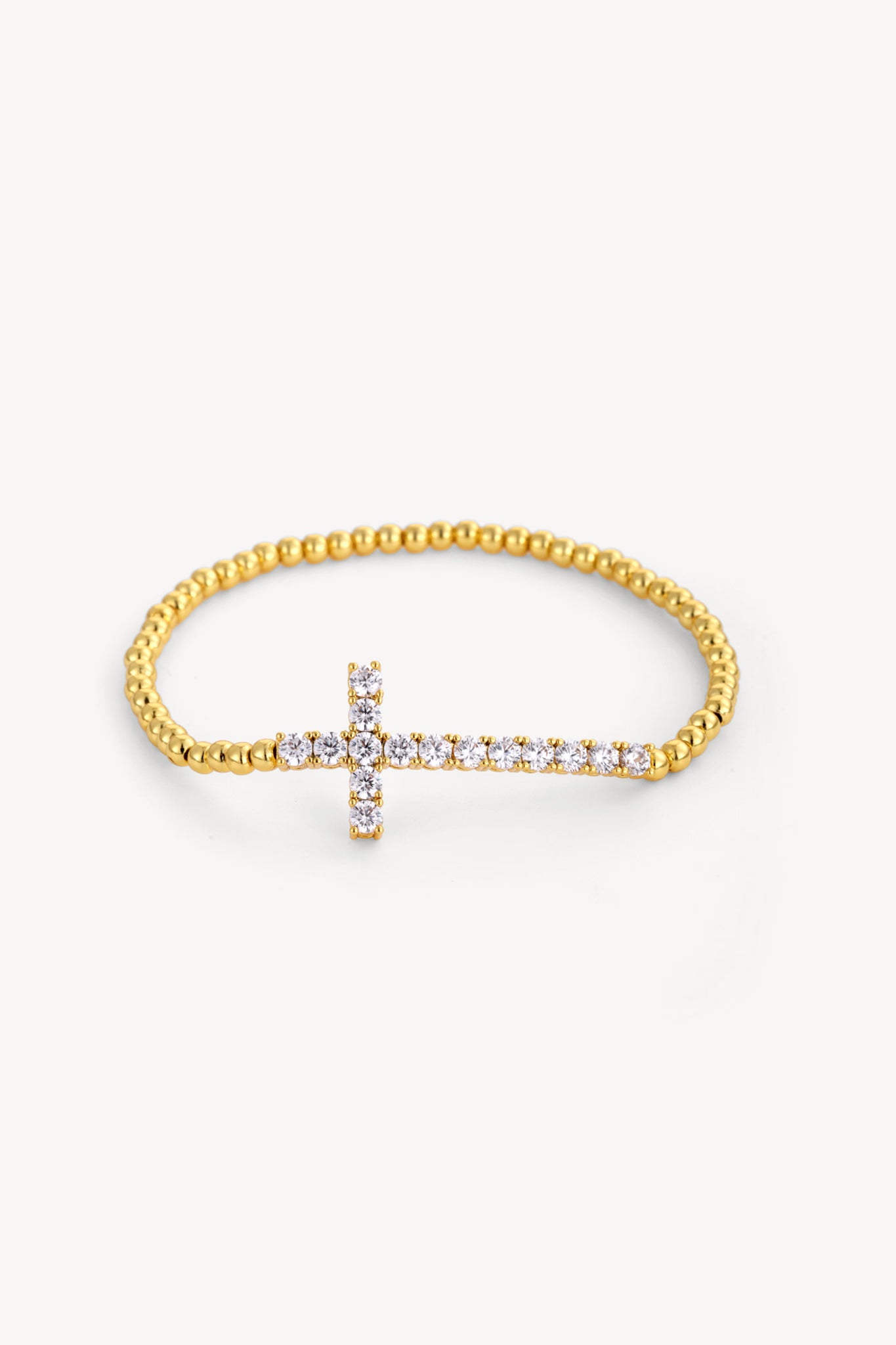 Crossbead Bracelet Gold