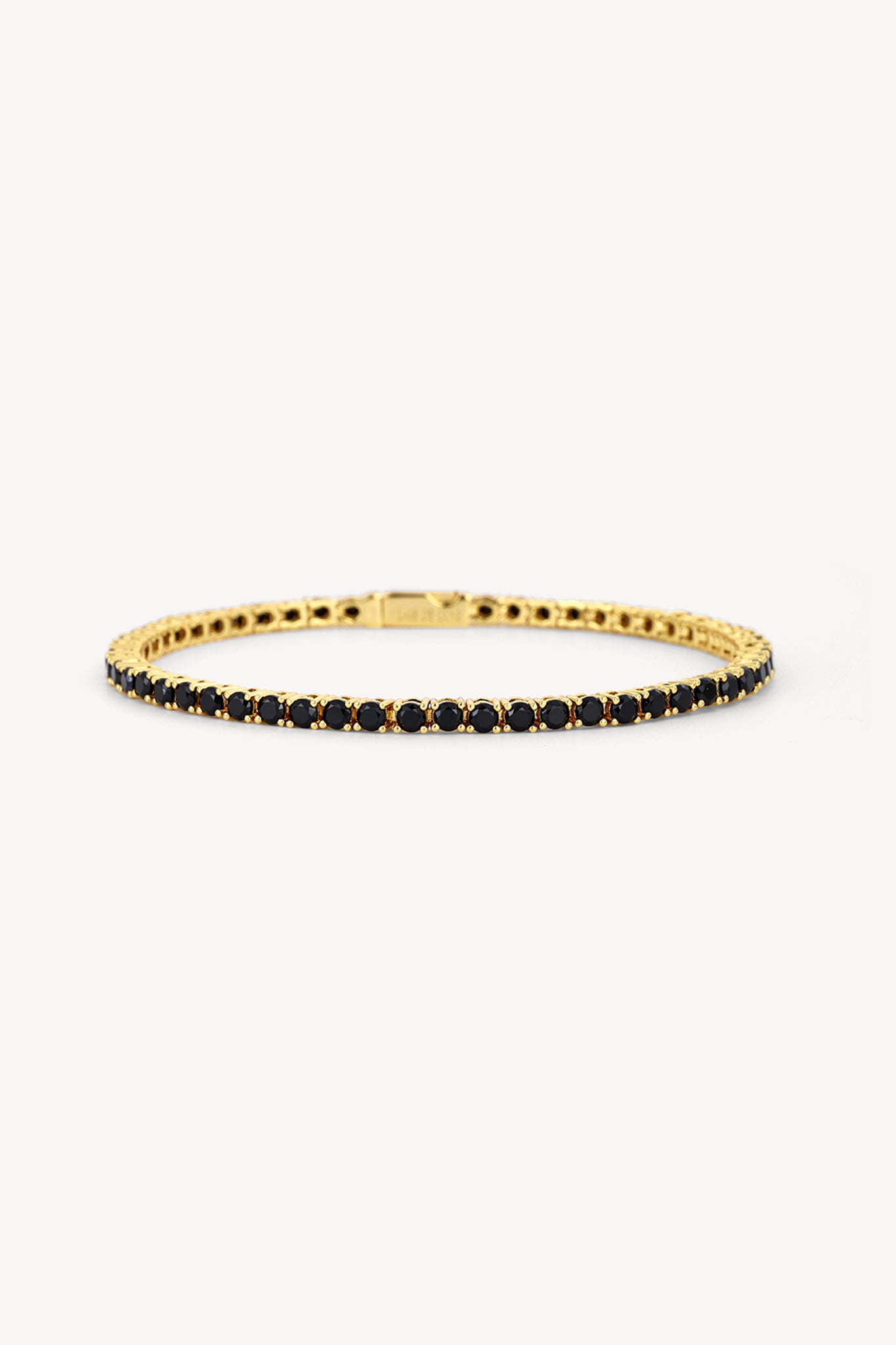 Noir Tennis Bracelet Gold