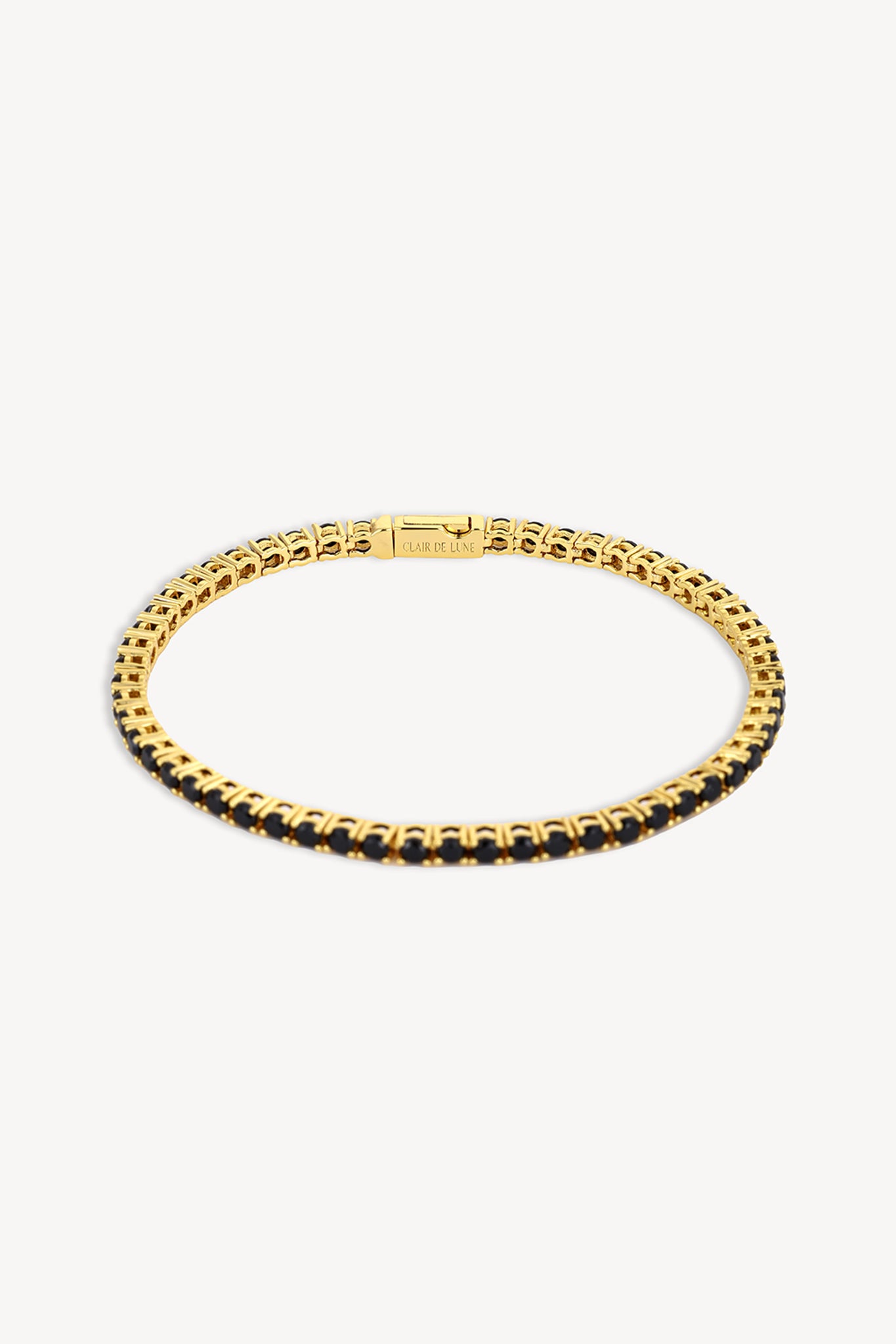 Noir Tennis Bracelet Gold