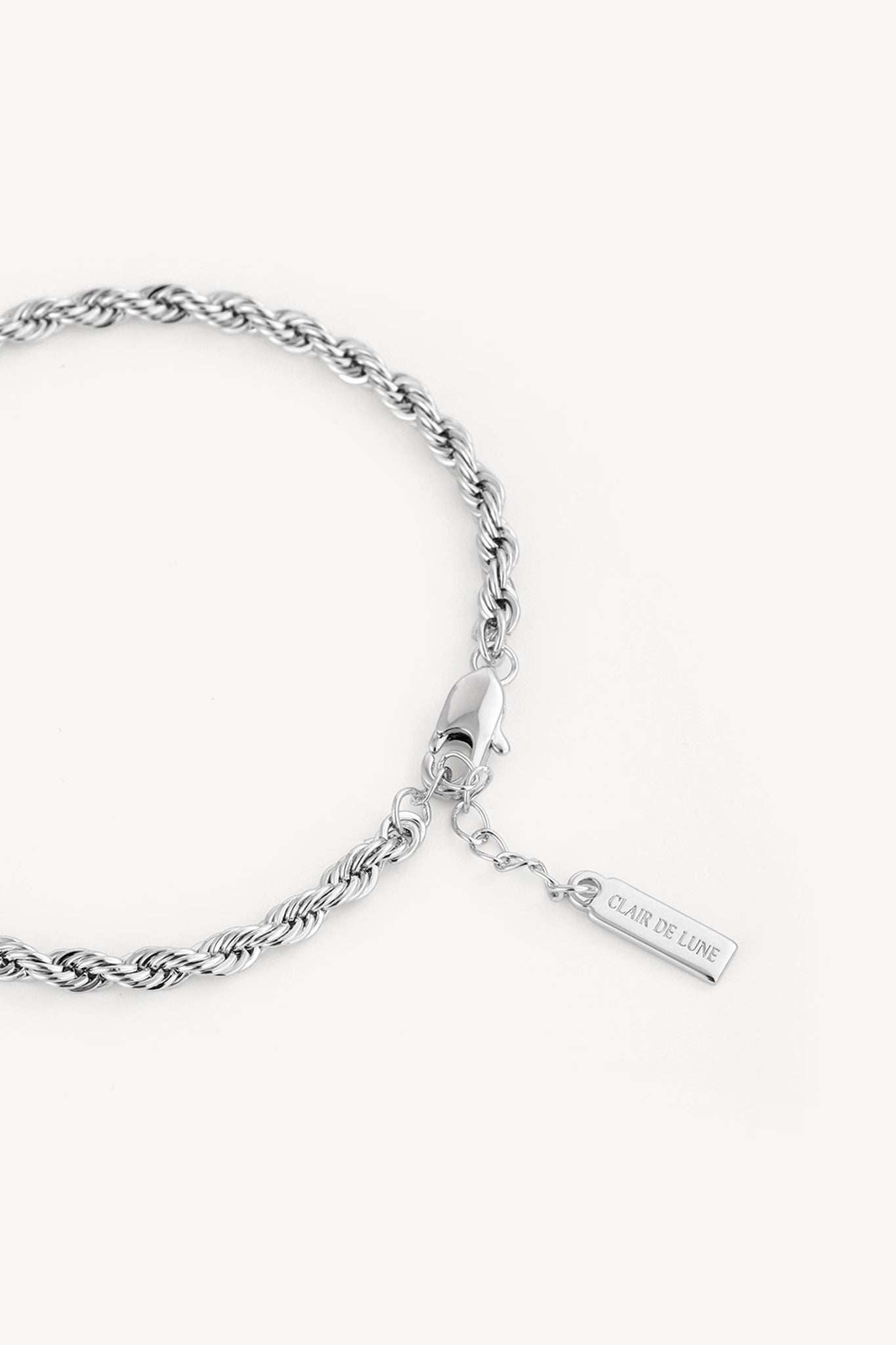 Twist Solitaire Bracelet Silver