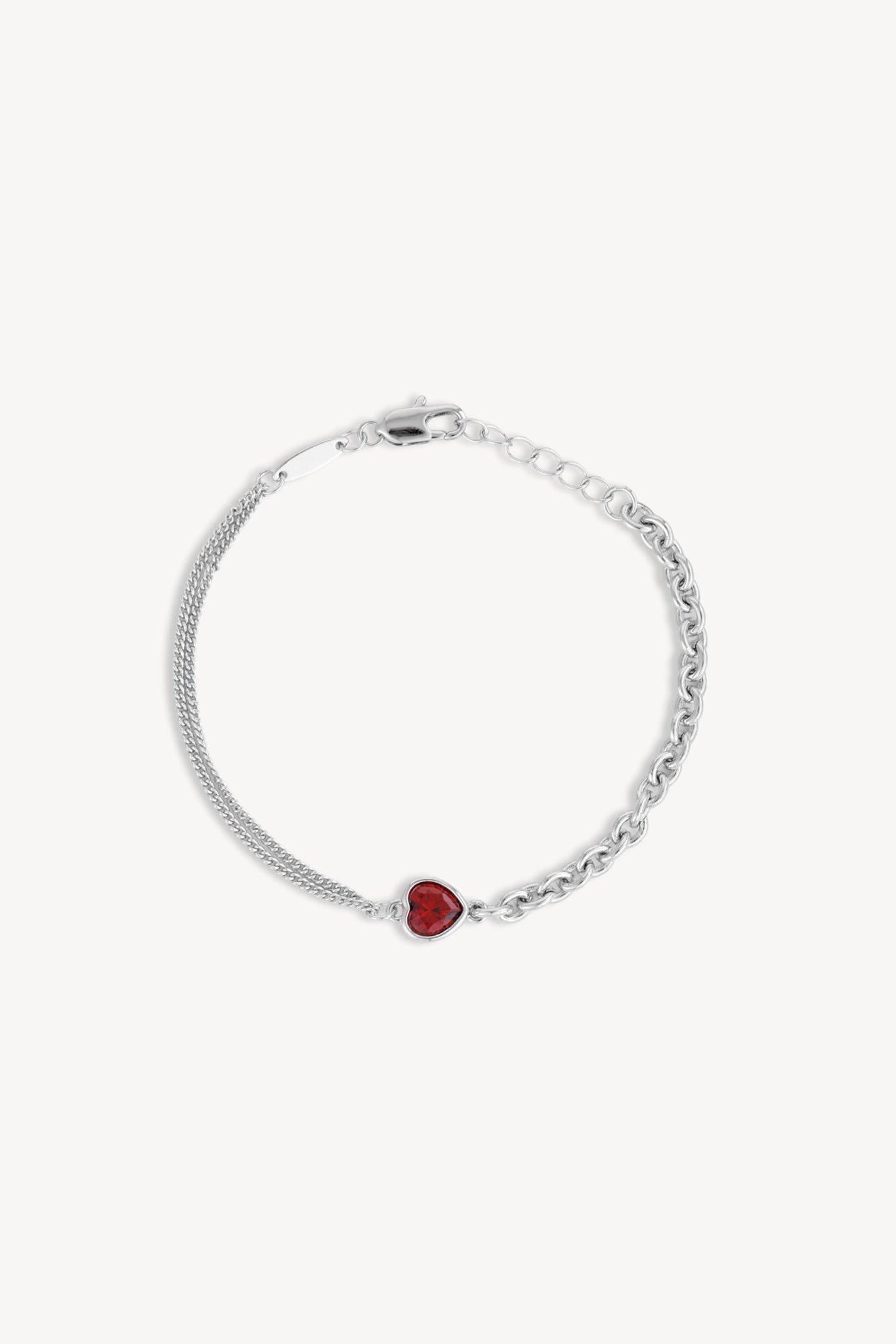 Heartline Bracelet Silver