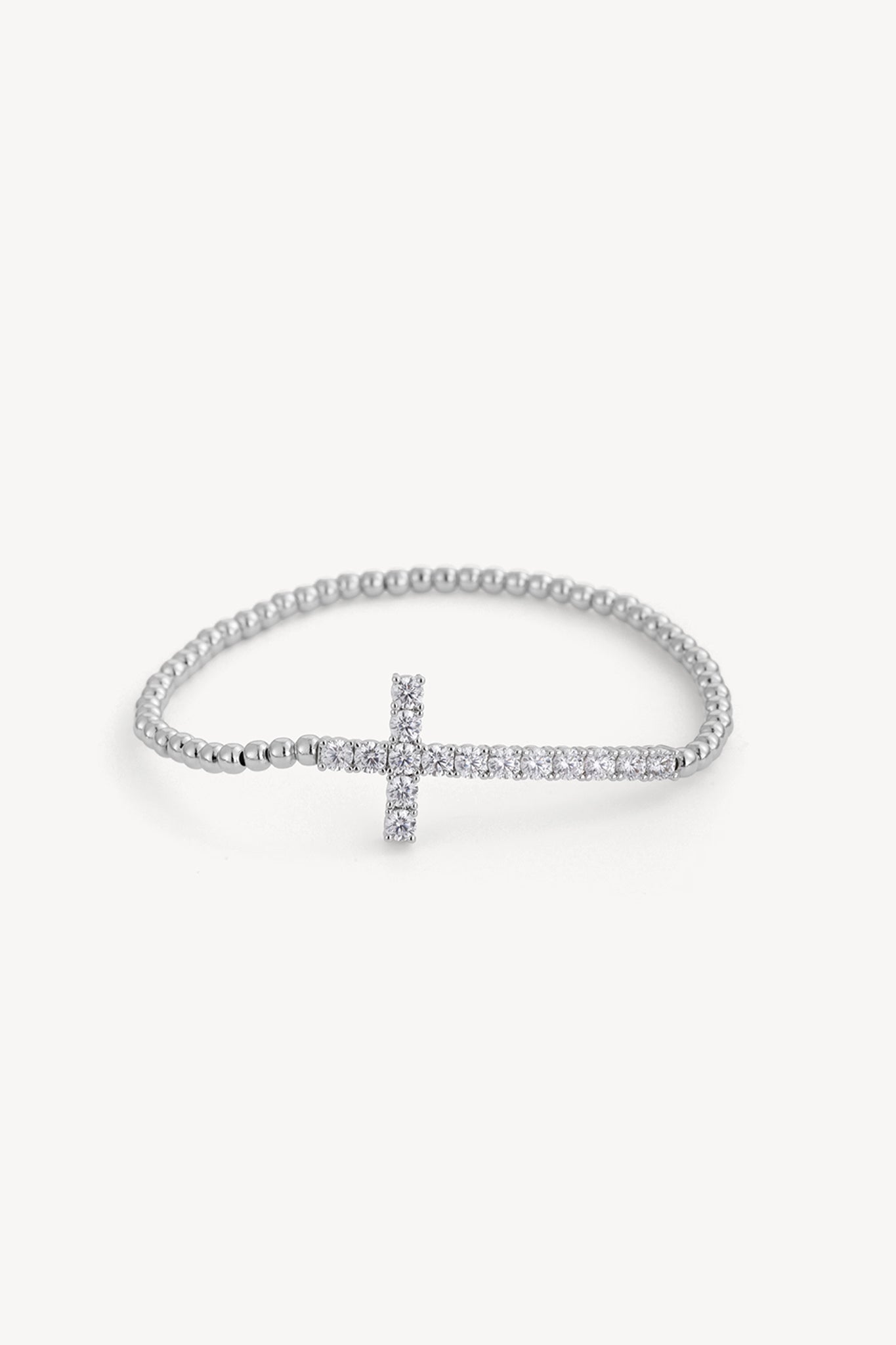 Crossbead Bracelet Silver