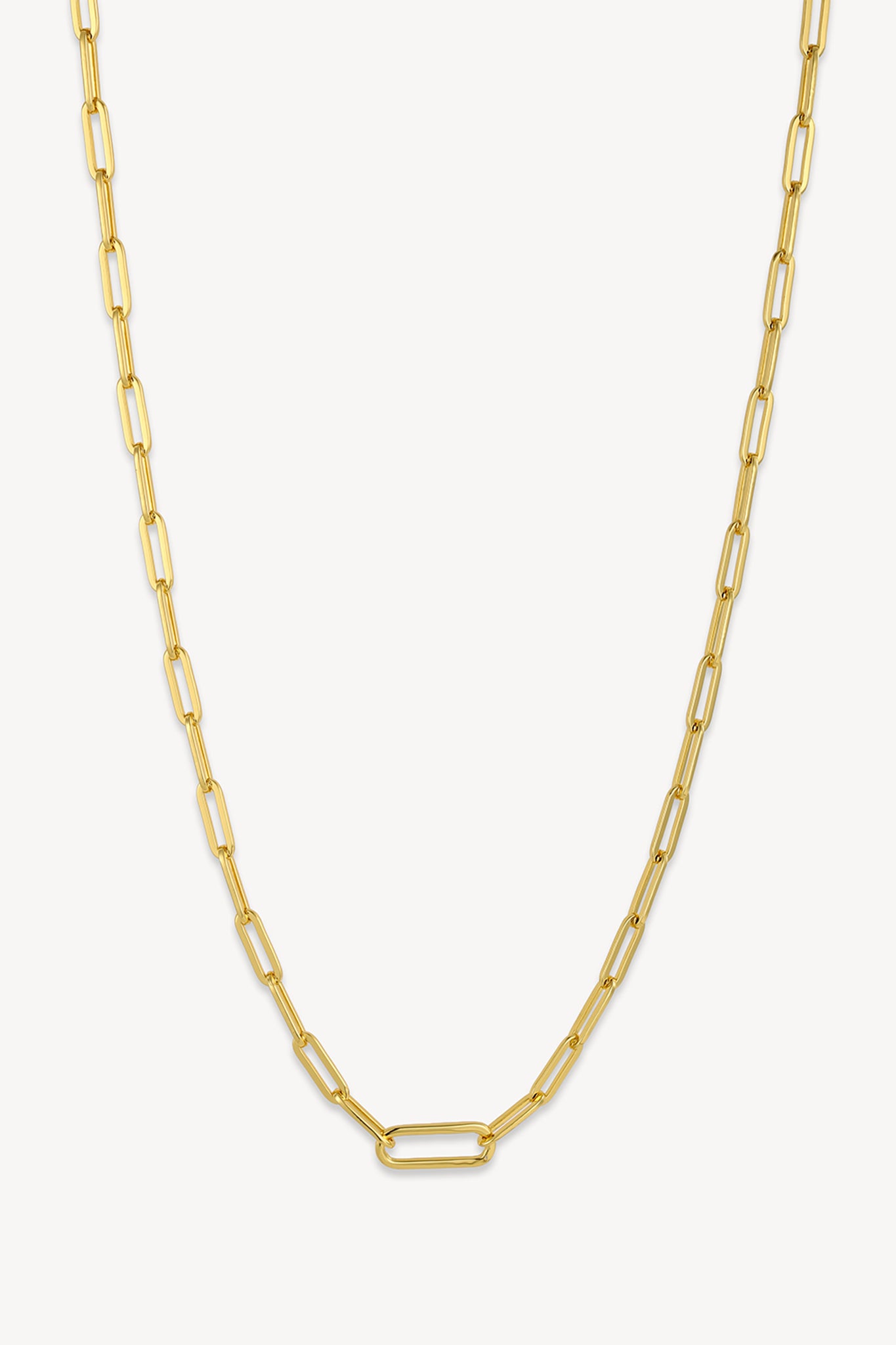 Clip Chain Necklace Gold