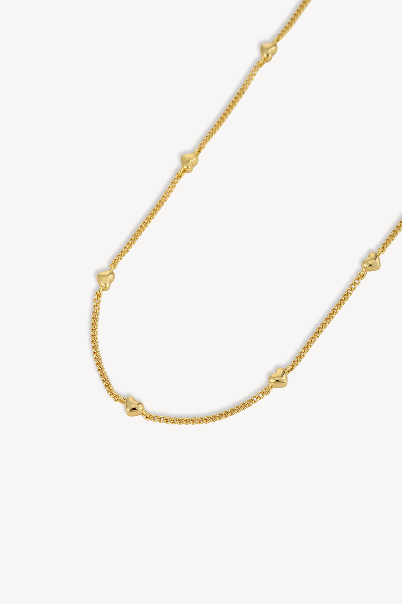 Heart Station Chain Gold
