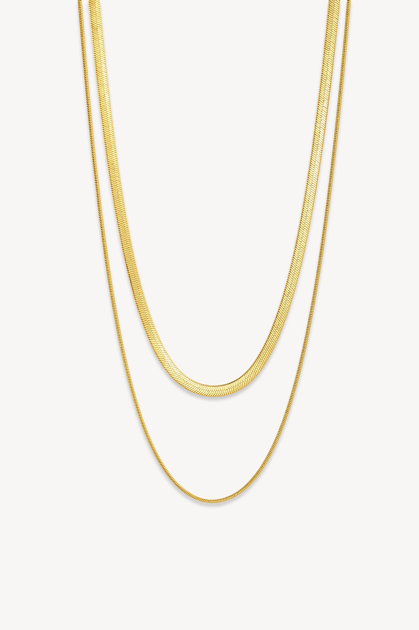 Dual Snake Chain Gold