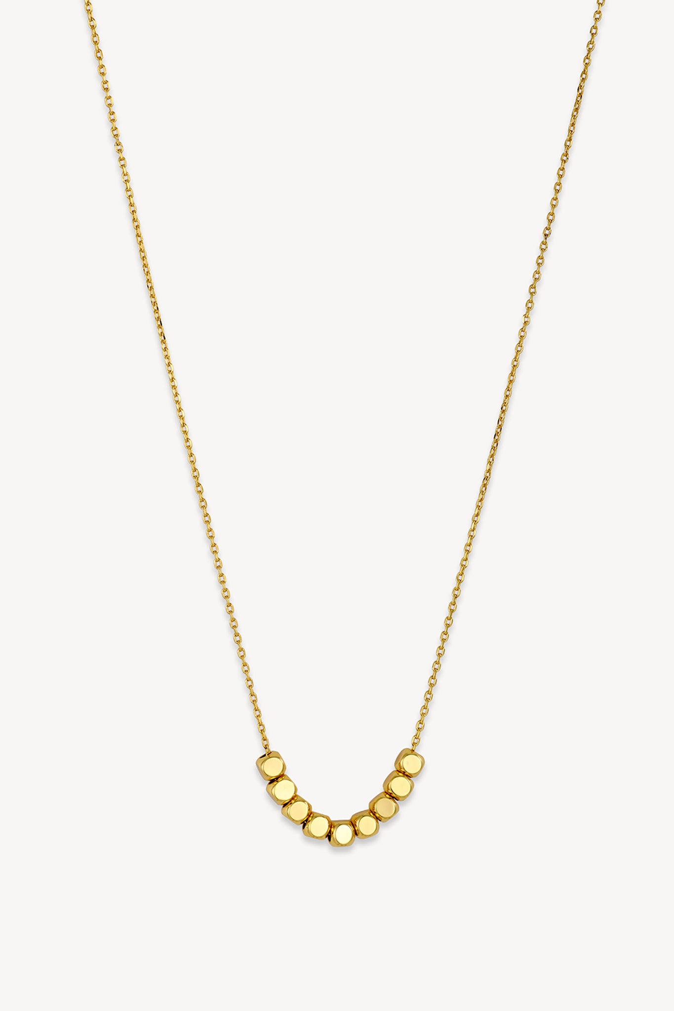 Geo Bar Necklace Gold