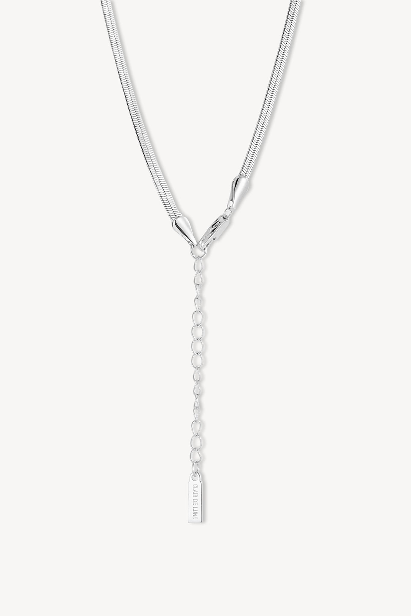 Bow Snake Chain Silver
