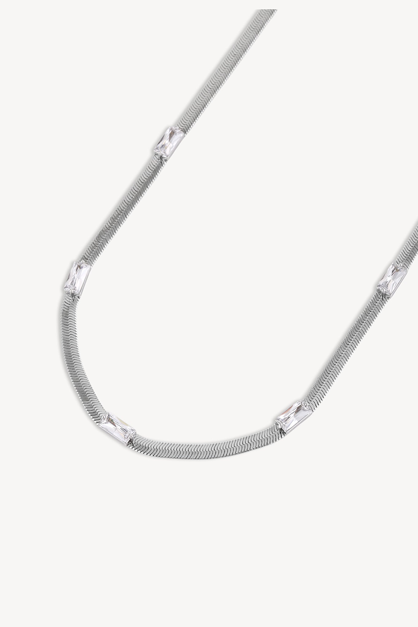 Baguette Snake Chain Silver
