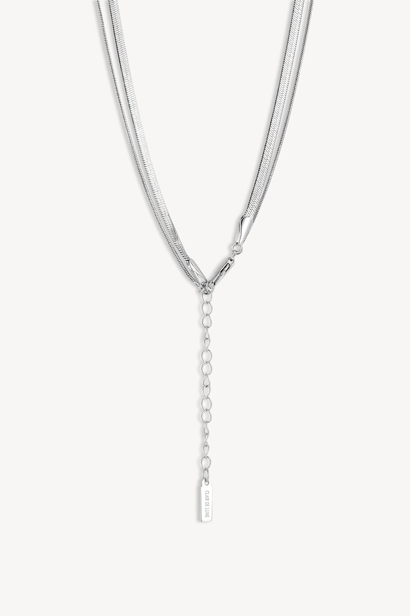 Dual Snake Chain Silver