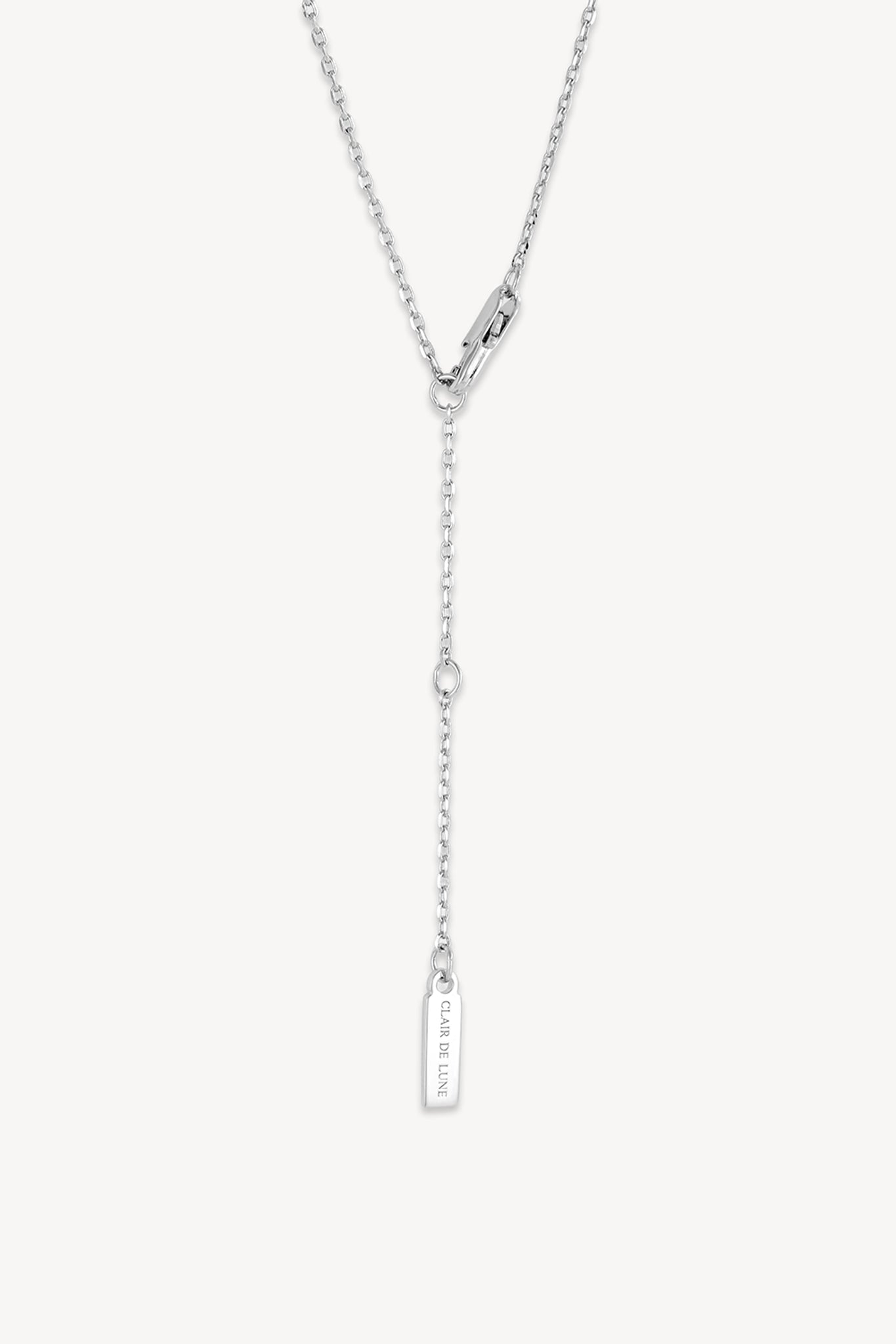 Heart Charm Necklace Silver