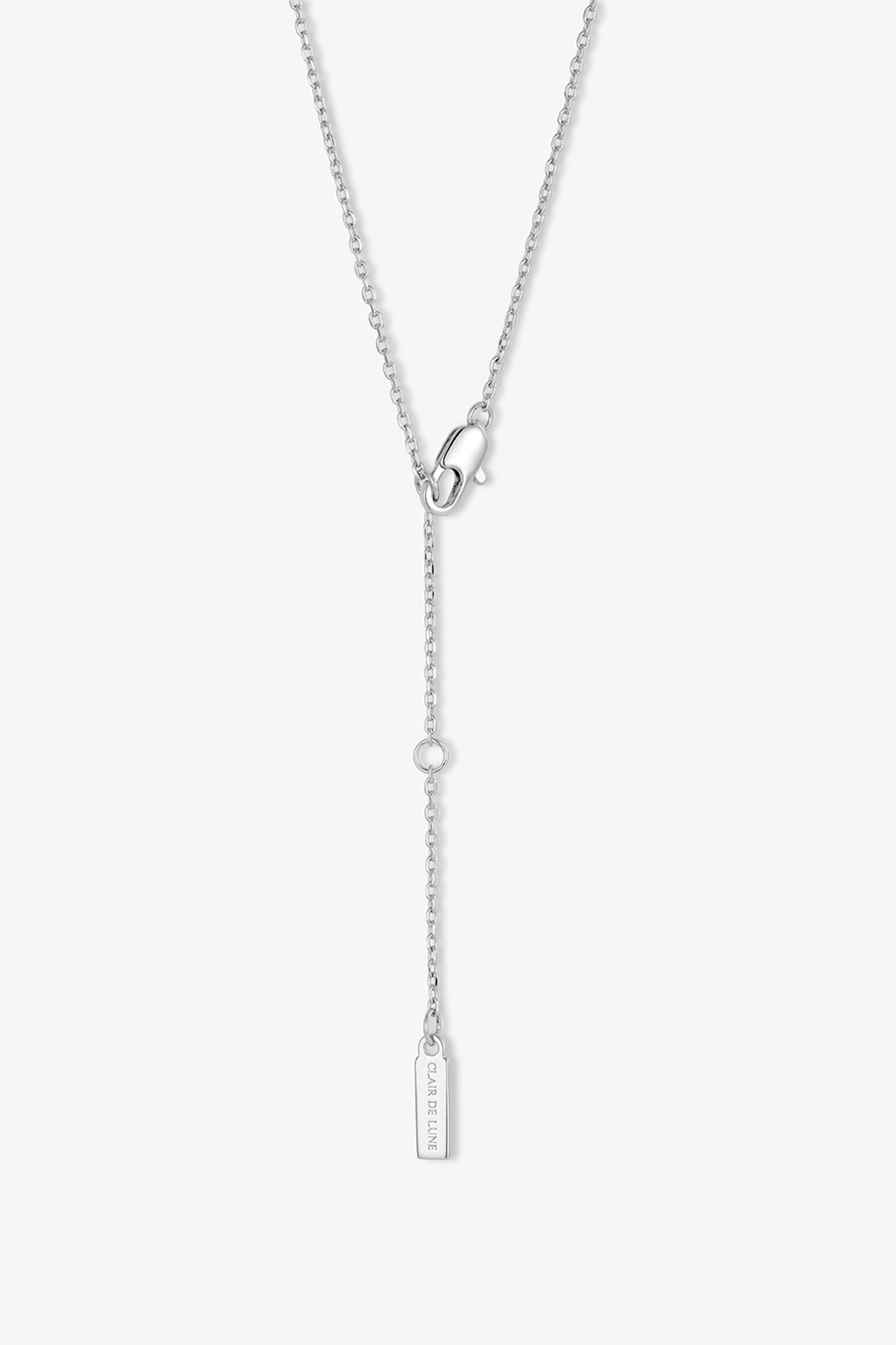 Puffy Heart Necklace Silver