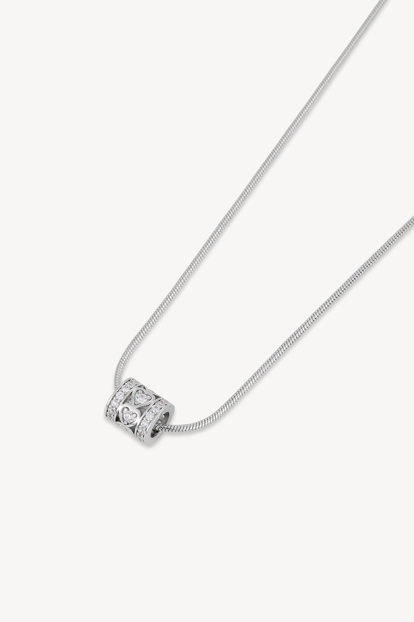 Amore Snake Necklace Silver