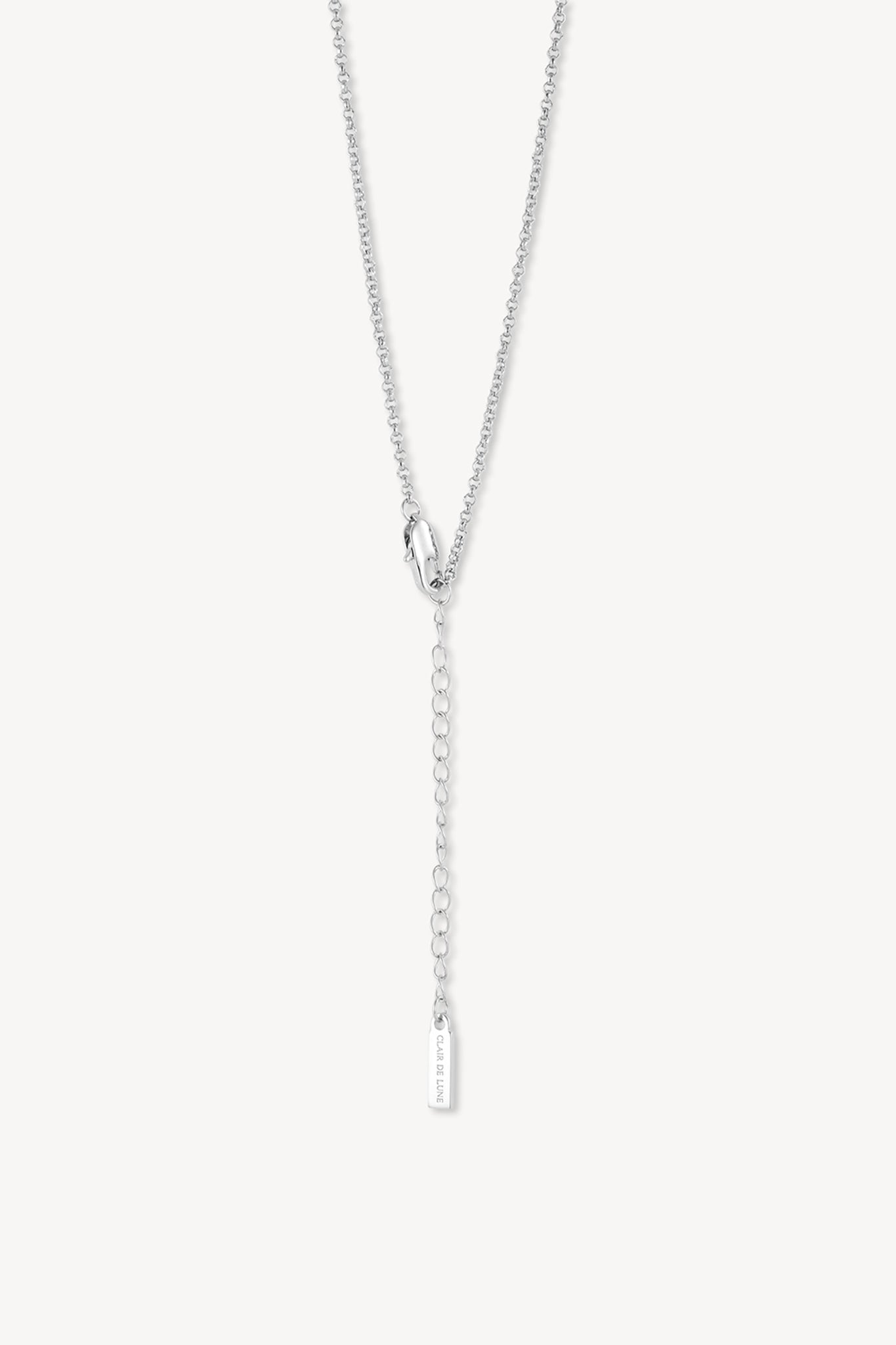 Flux Cross Necklace Silver