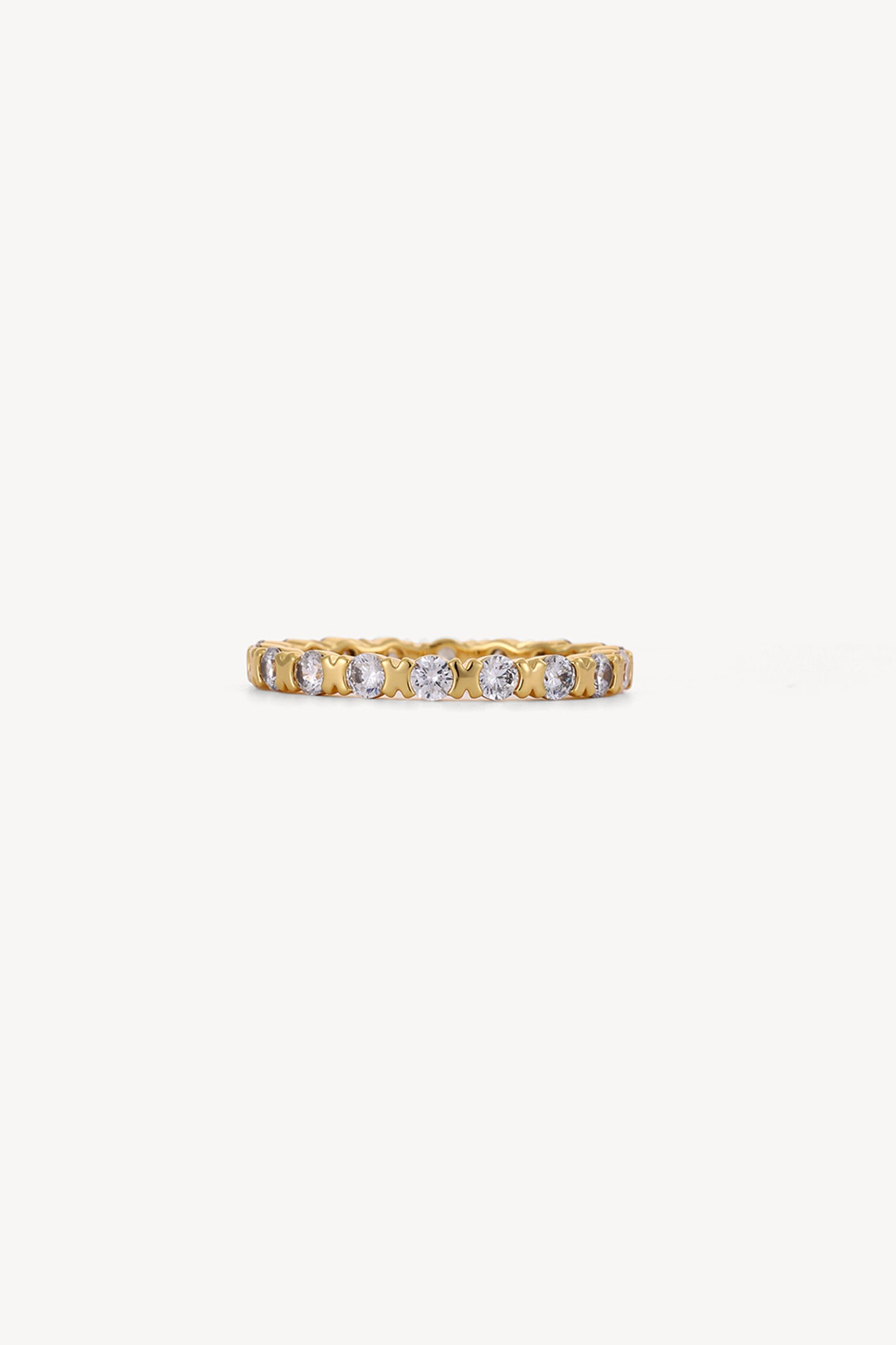 Eternity Sparkle Band Ring Gold