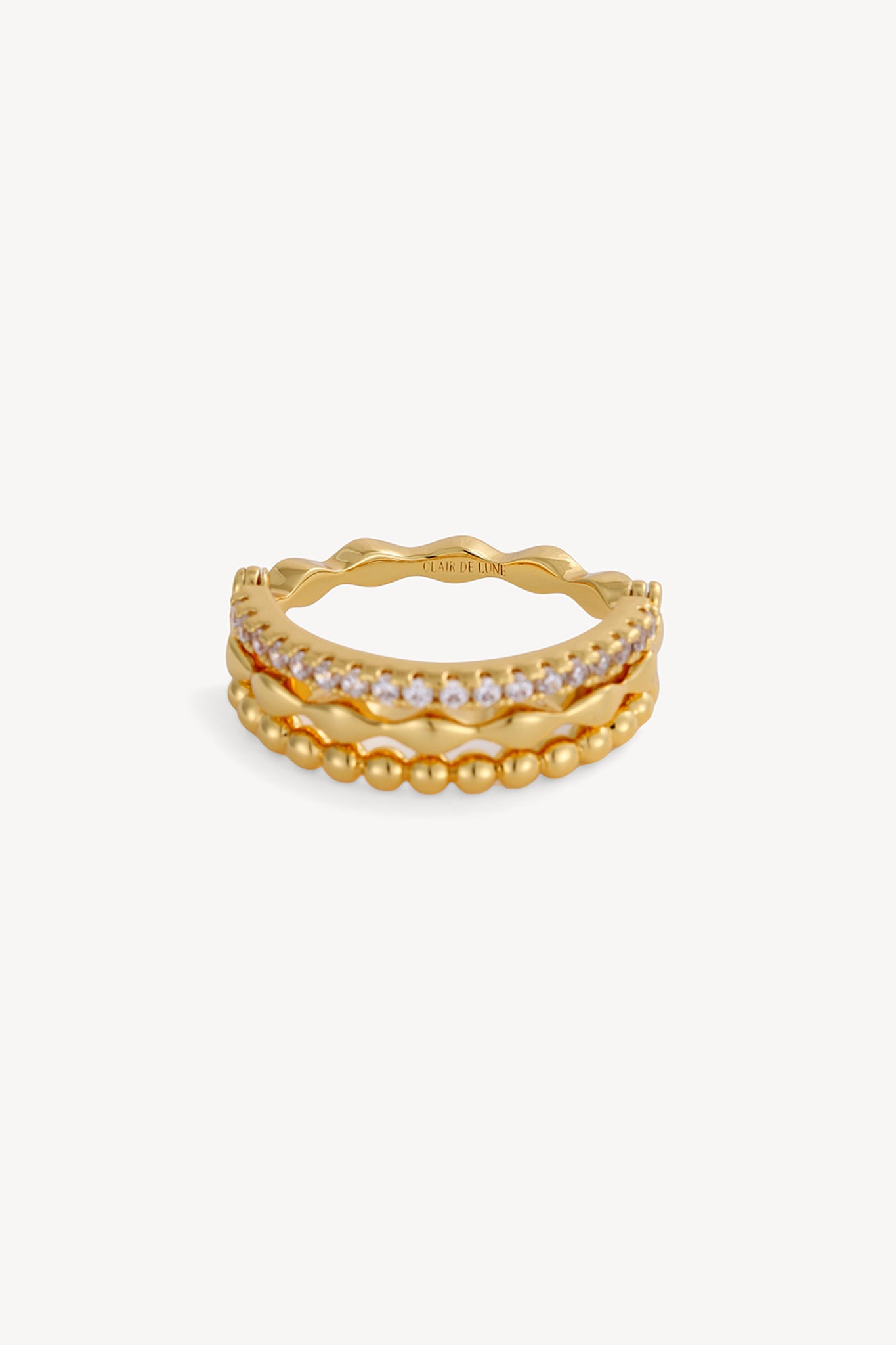 Tone Band Ring Gold