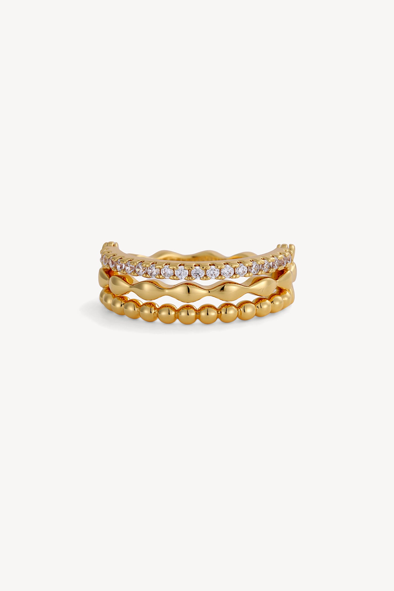 Tone Band Ring Gold