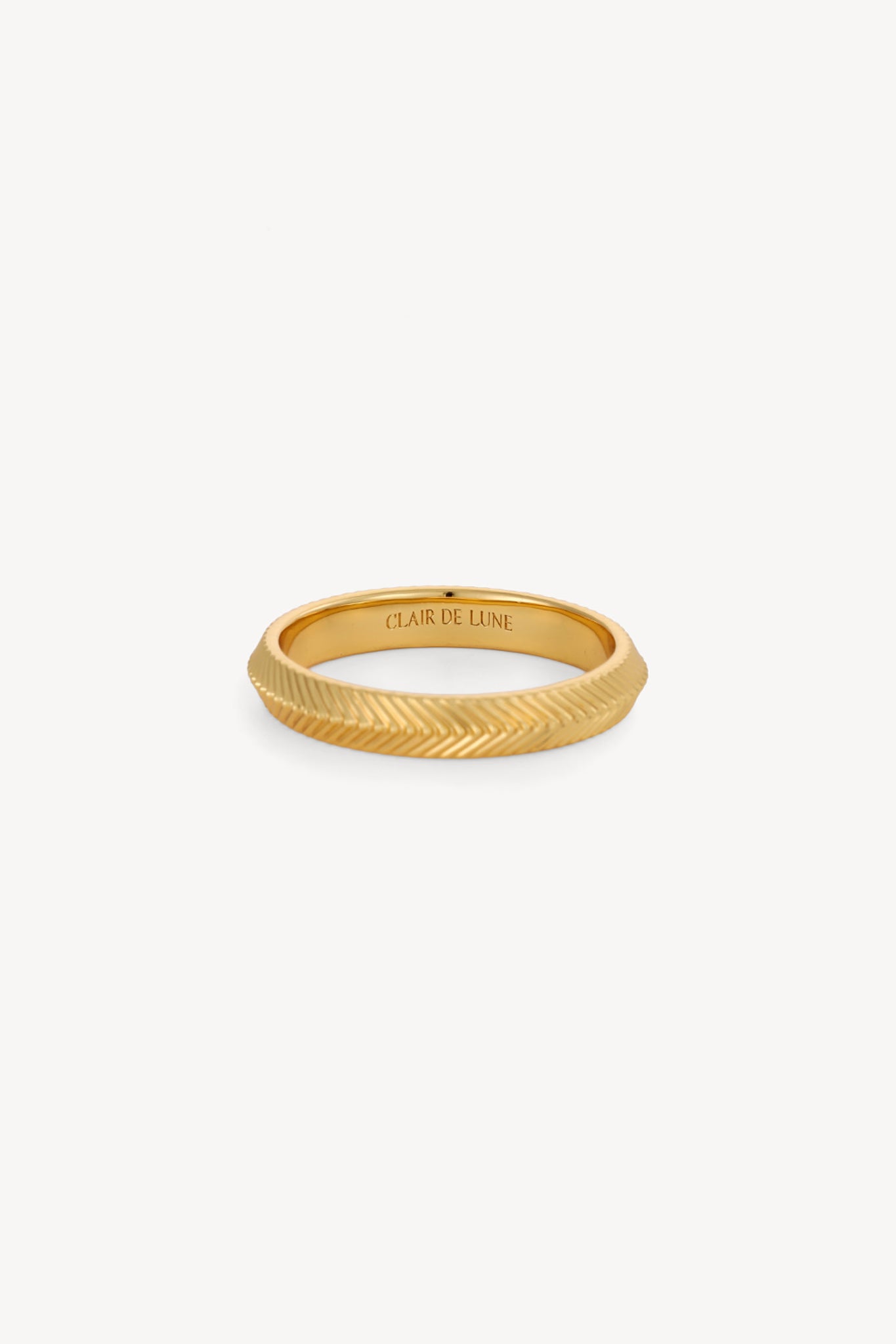 Herringbone Band Gold