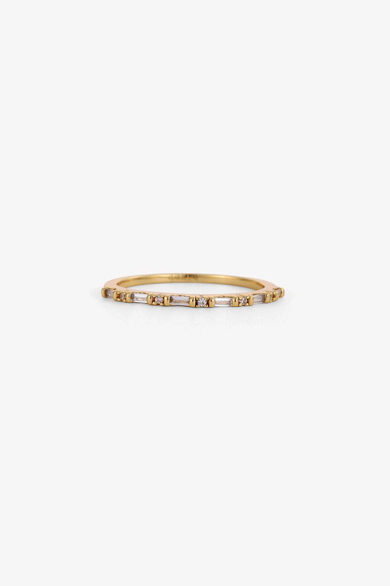 Baguette Stack Ring Gold