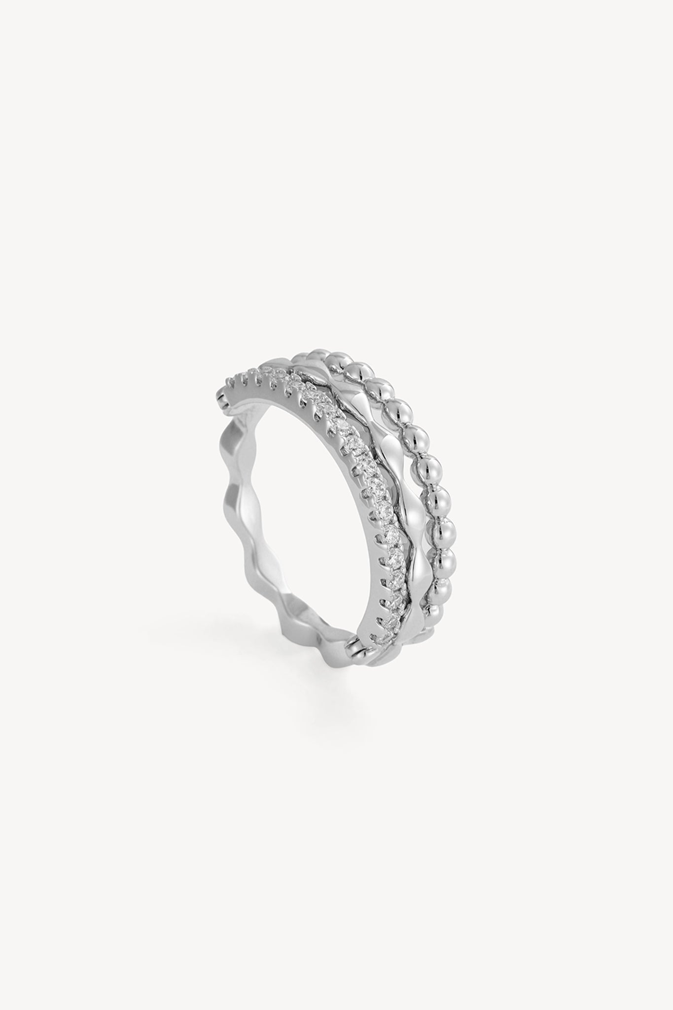 Tone Band Ring Silver