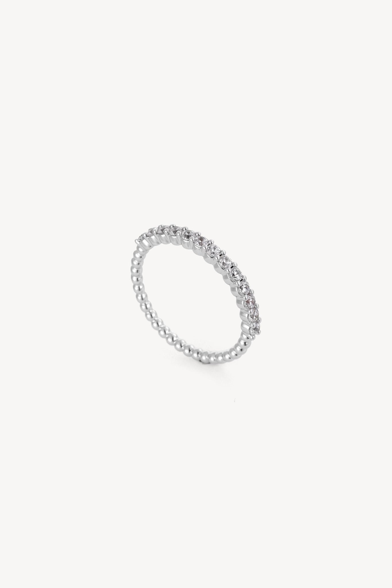 Sparkle Stacker Ring Silver