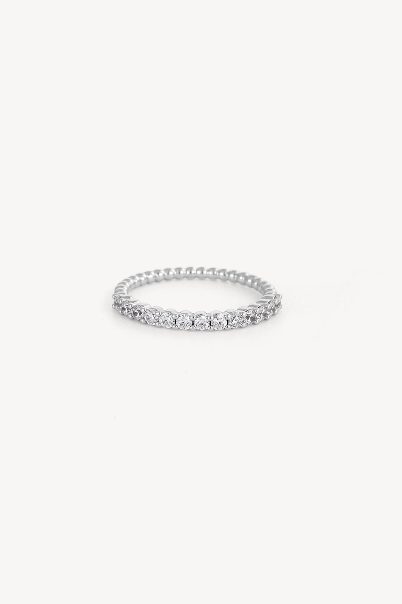 Sparkle Stacker Ring Silver