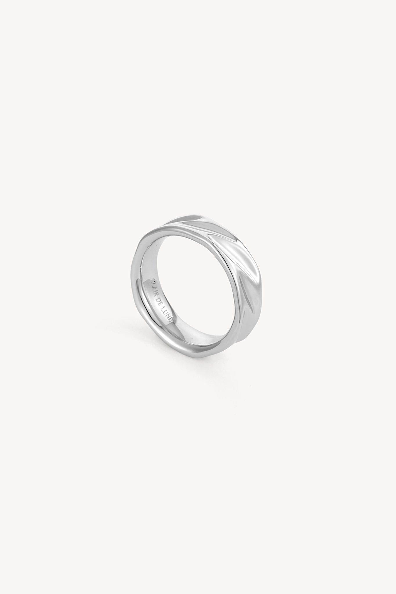 Wave Trim Ring Silver