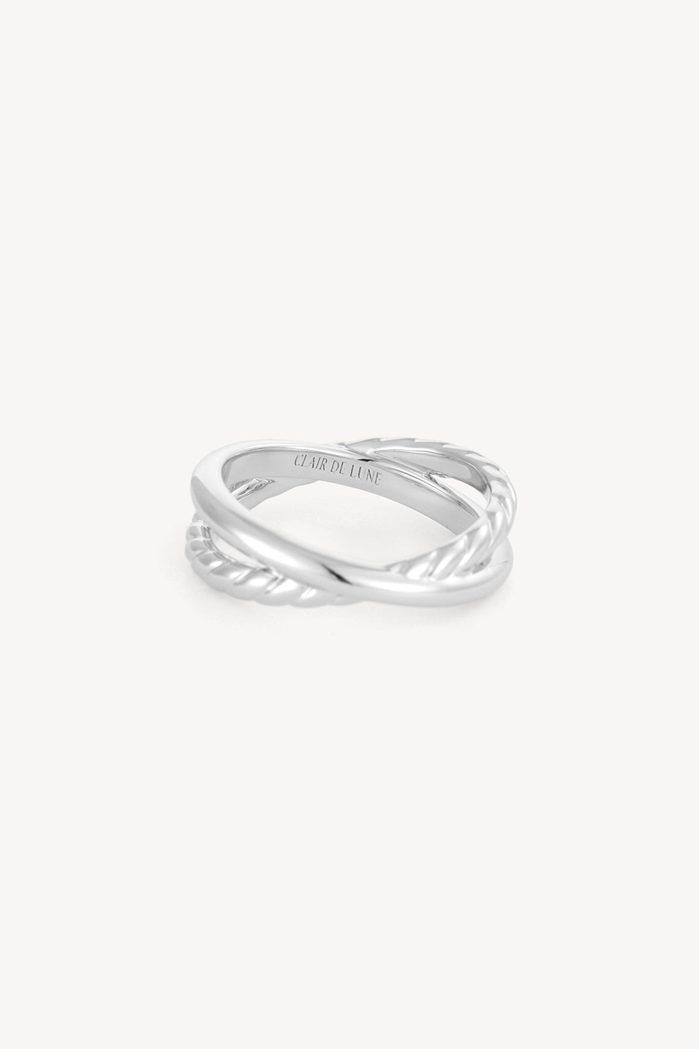 Intertwined Stack Ring Silver