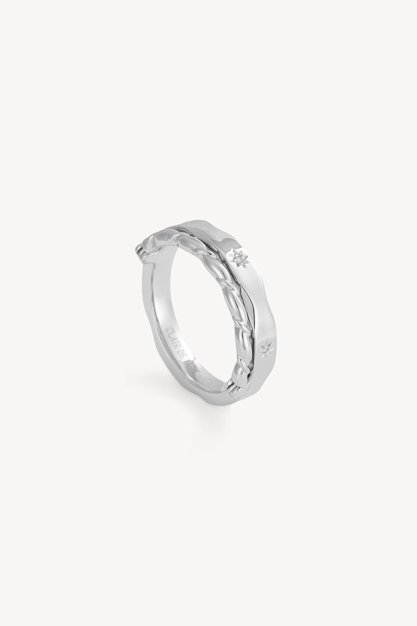 Mark Band Ring Silver