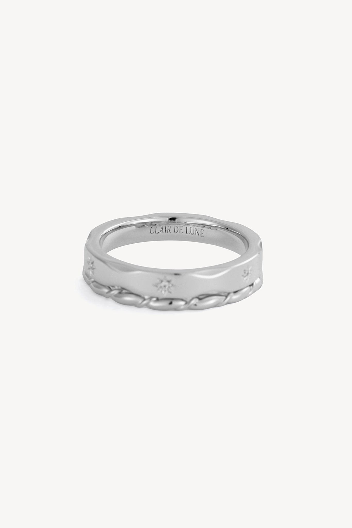 Mark Band Ring Silver